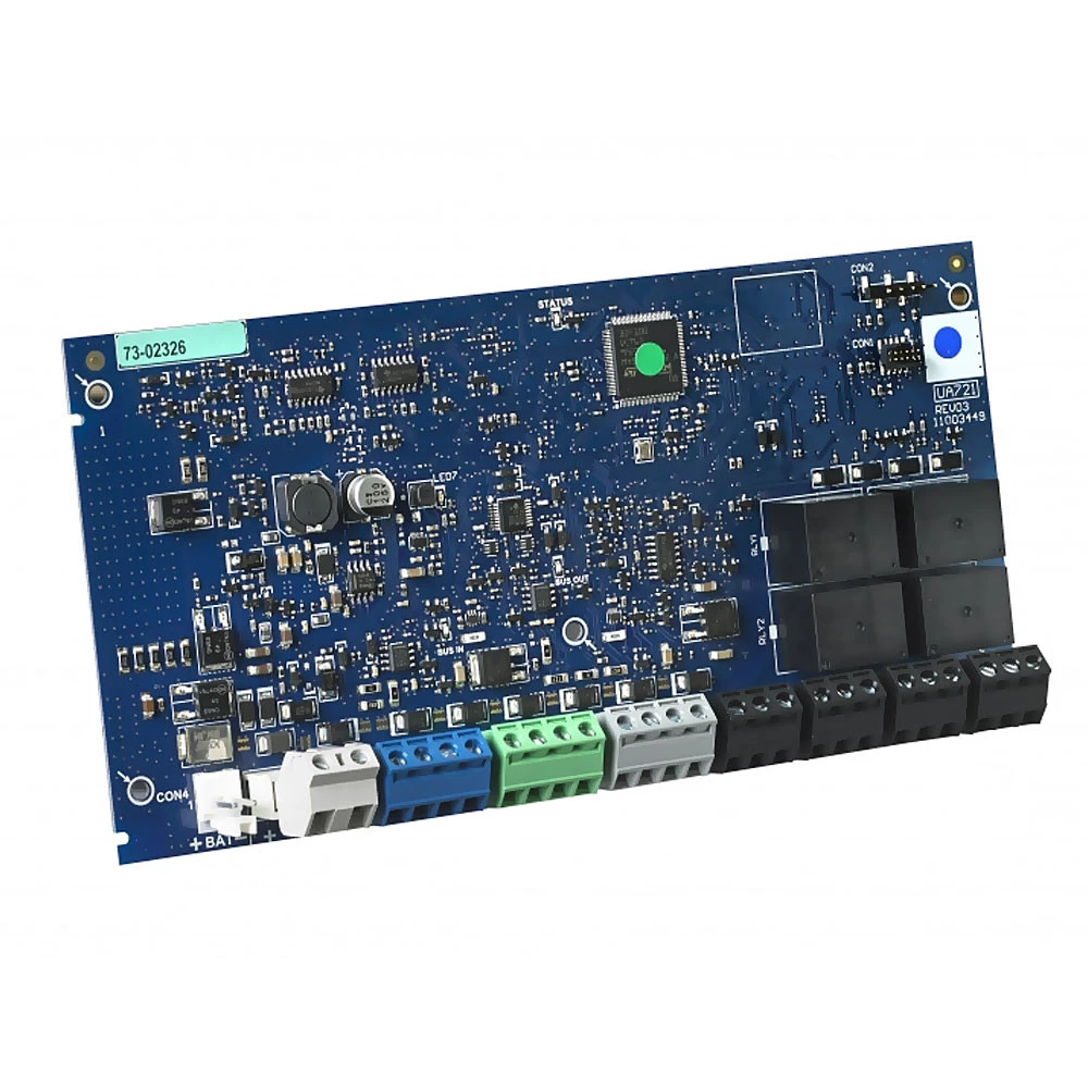 HSM3204CXI. Módulo de Bus con 4 salidas de relé programables y fuente de alimentación de 2 A. Compat