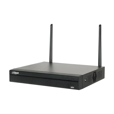 NVR DAHUA 4 CANALES 4K CON ANTENA 80MBPS NVR2104HS-W-4KS2