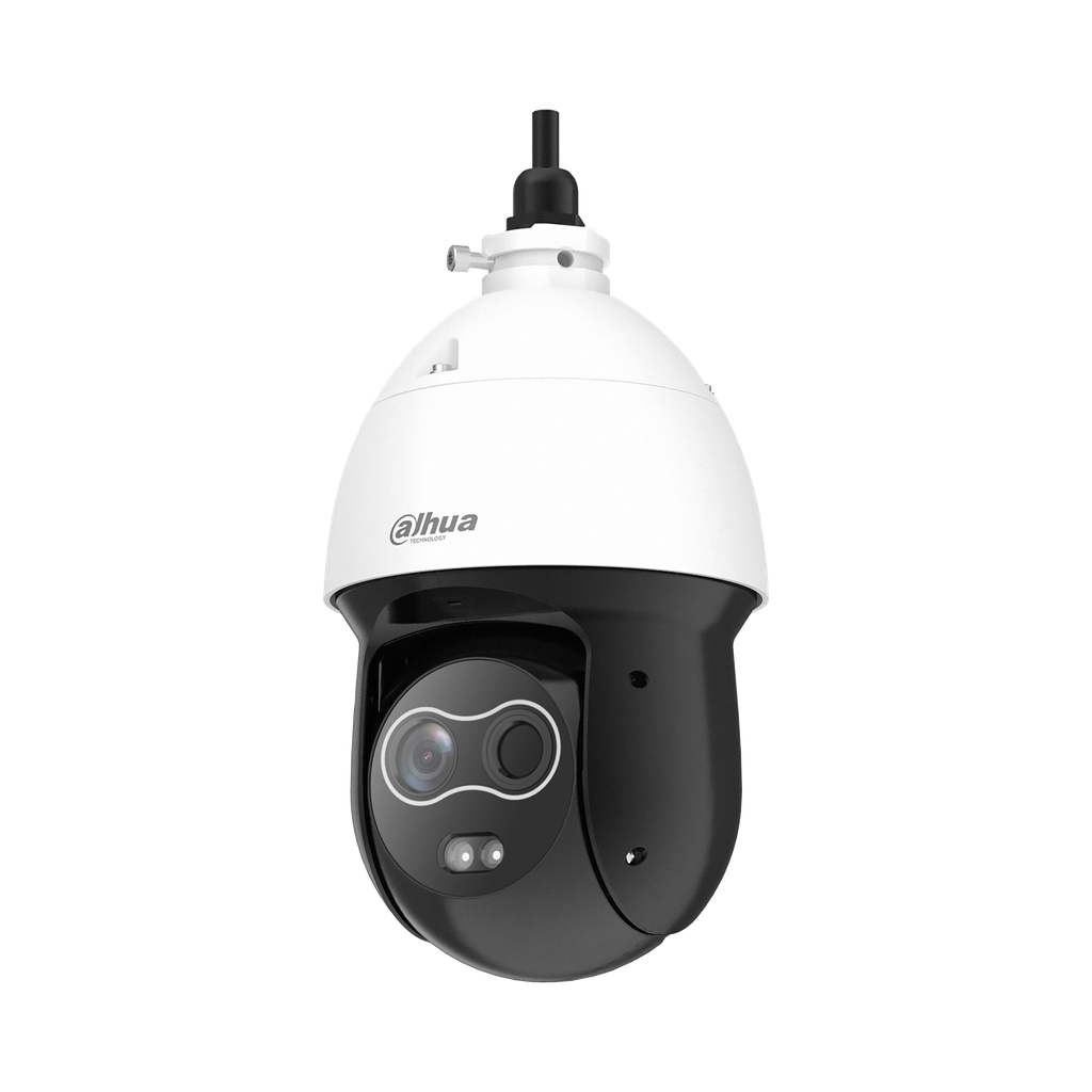 Cámara IP PTZ Dahua Termica Hibrida, lente termico 3.5mm lente optico 4mm DHI-TPC-SD2241-T