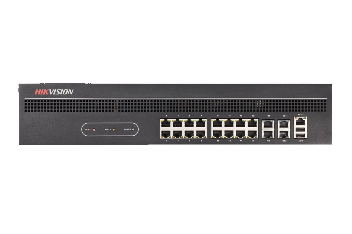 Decoder 16-ch12MP- 128-ch 1080p, 16ch 100m Switch, HDMI/BNC DS-6916UDI Hikvision