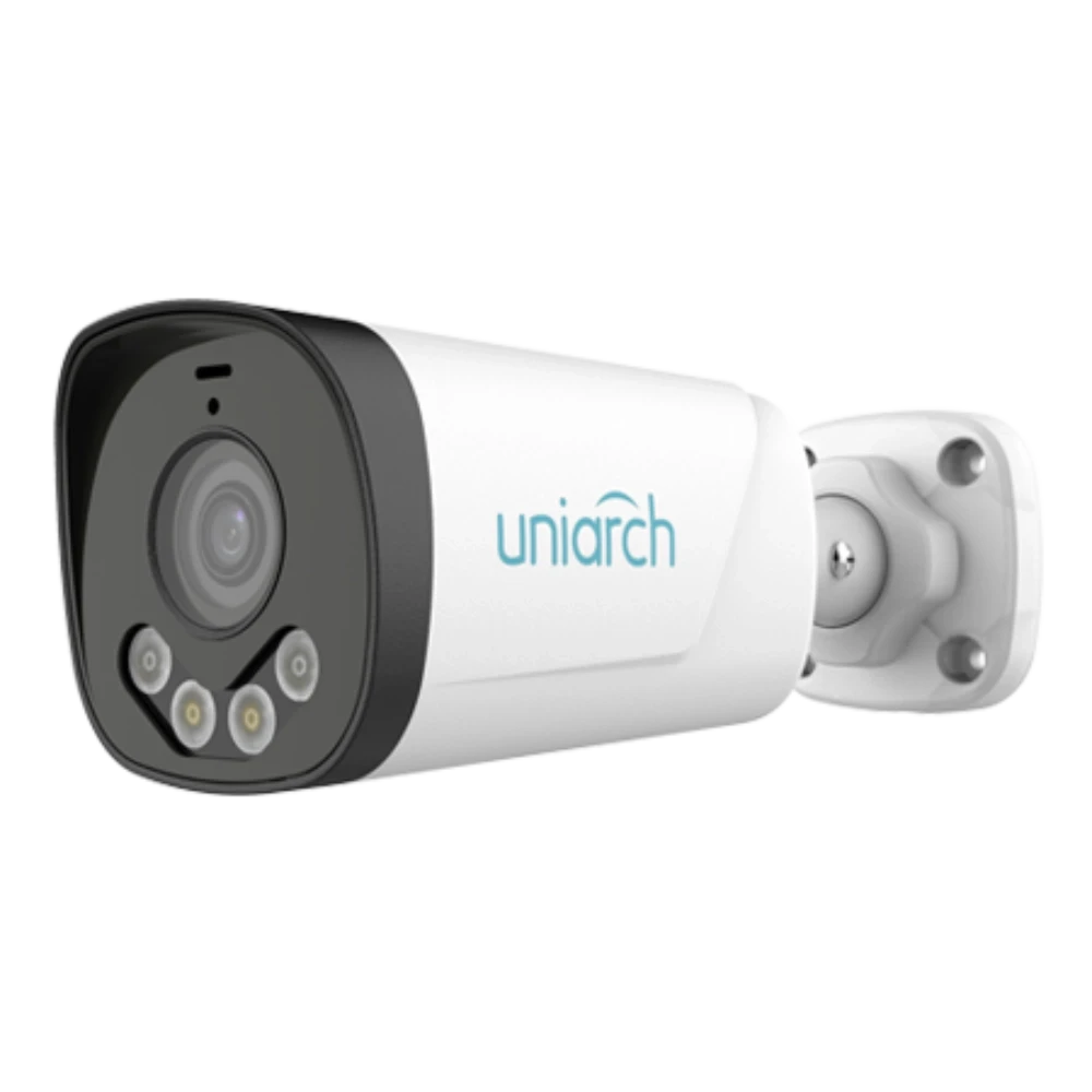 Cámara Bullet IP 3MP PoE Visión Nocturna Dual 30m Audio IP67 ONVIF IPC-B233-APF40W Uniarch