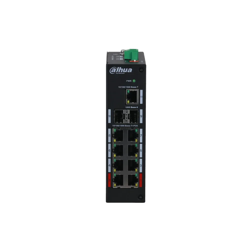Switch Poe Industrial 8 POE 1Gbps + 2SFP + 1 Uplink 120w No Admin