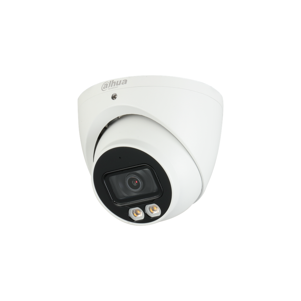 DH-HAC-HDW1500TN-IL-A-0280B-S3-DIP. Mini Domo HDCVI Dahua. 5MP. LF 2.8mm. Doble Ilum 40 Mts. Mic. IP67.