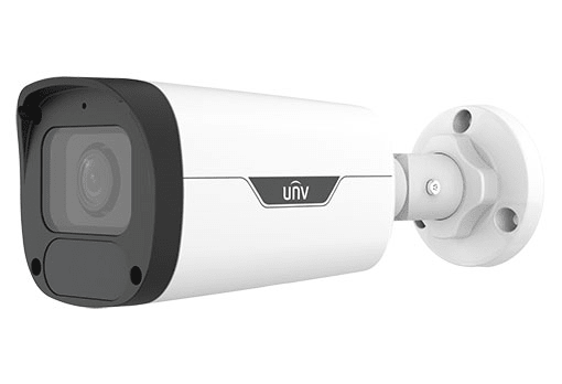 Cámara IP Bala UNV  IPC2324LB-ADEZK-H 4MP VF 2.8 -12mm IR30m Audio Enfoque Automático Motorizado IP67