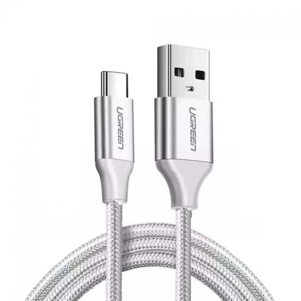 Cable USB-A a USB-C UGREEN 1M Blanco Trenzado US288